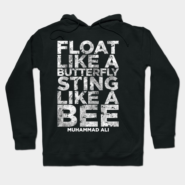 Float Like A Butterfly Sting Like A Bee Hoodie by enricoalonzo